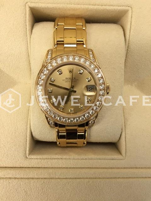 Rolex Datejust with 10 pieces diamond