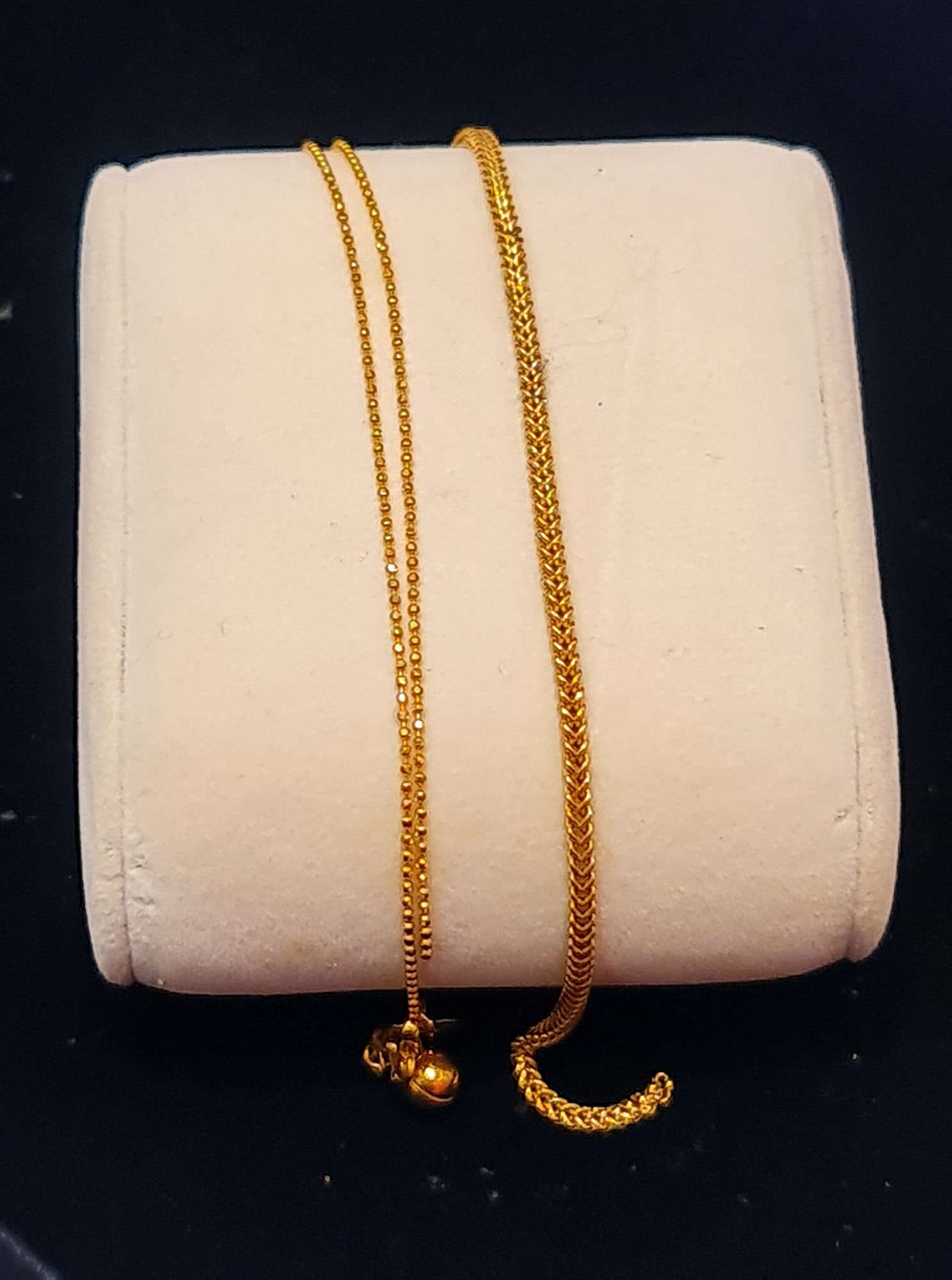 916 gold anklet