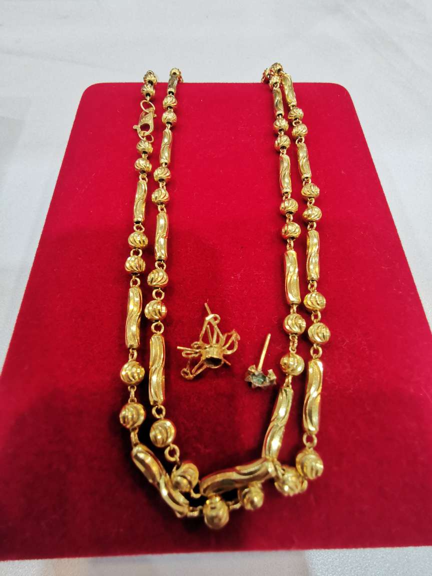 916 gold necklace