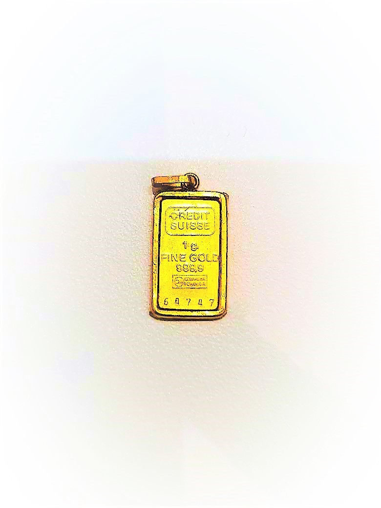 999.9 gold bar with 916 gold frame