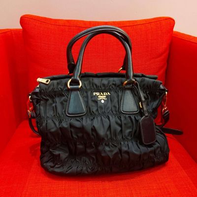 Prada 2 way shoulder tote bag