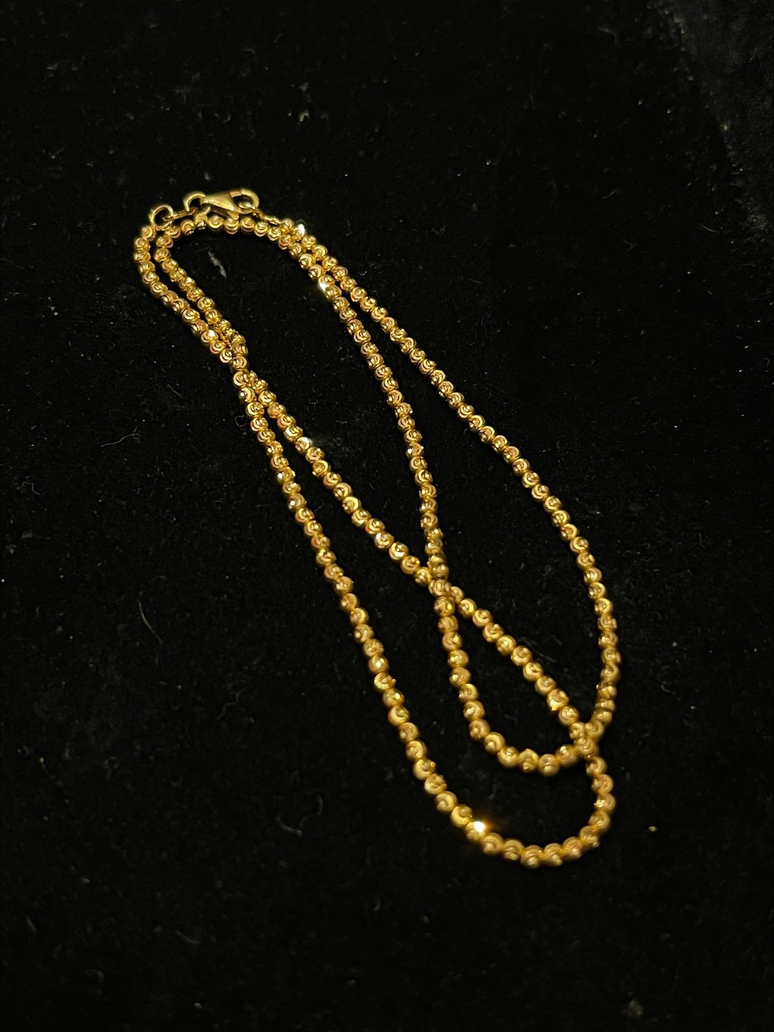 gold necklace