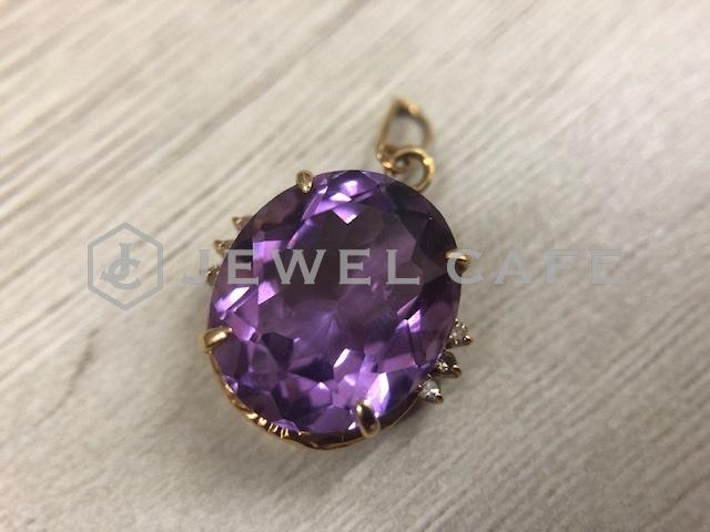 amethyst pendant top