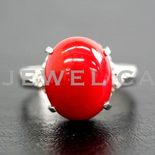red coral ring