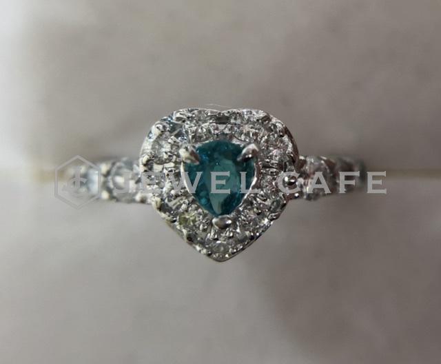 K18WG Paraiba tourmaline ring