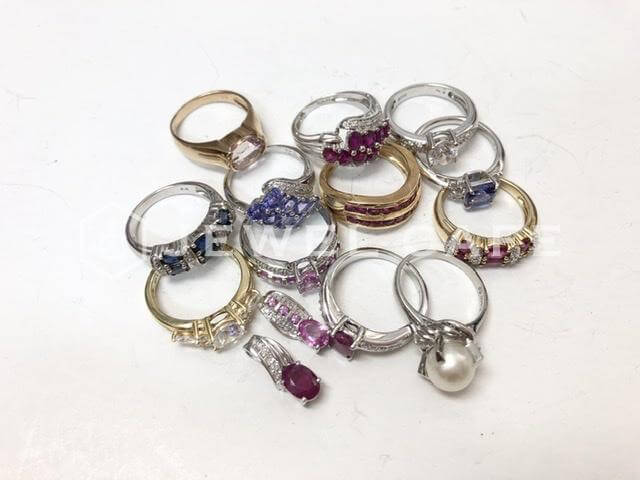 ruby, sapphire, pearl jewelry