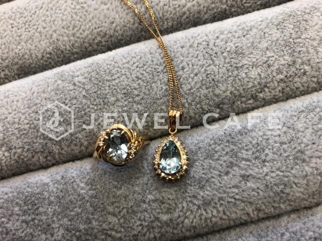 Topaz ring and pendant
