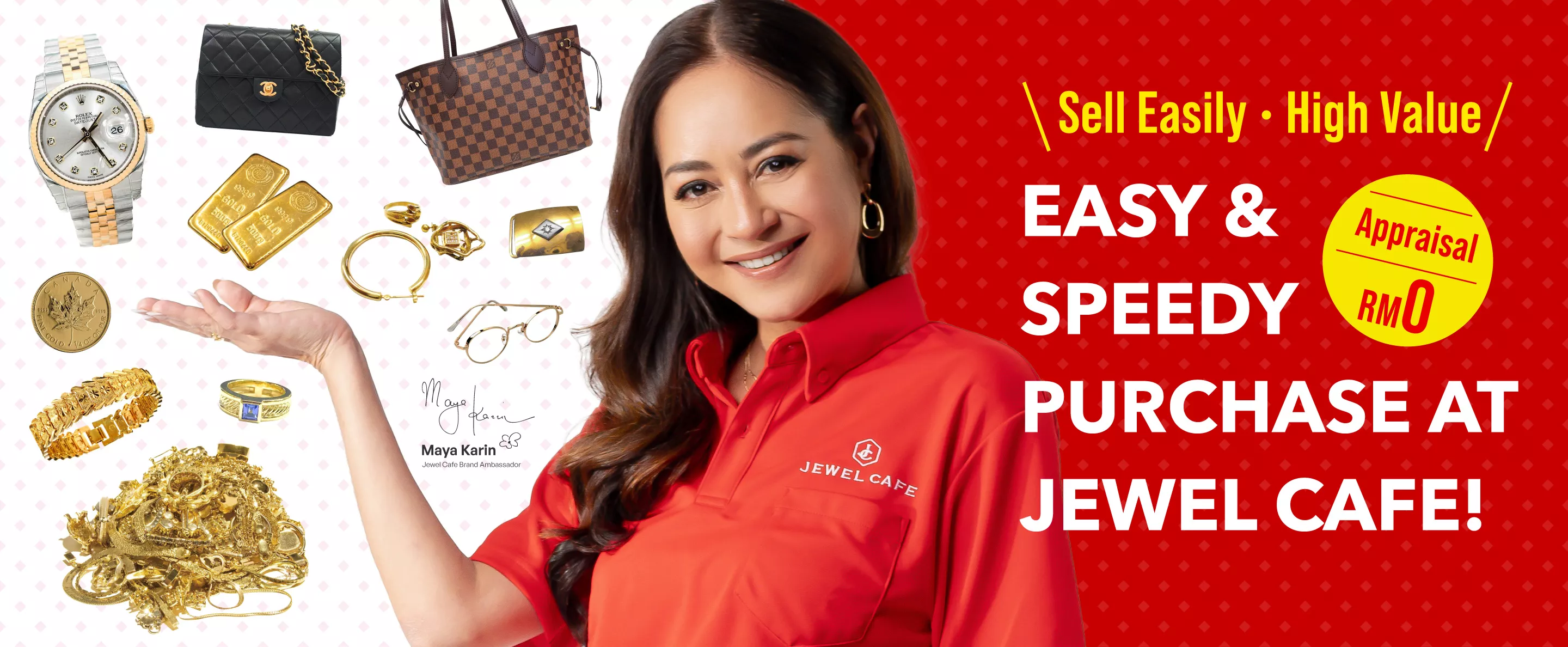 You can sell it right now at Jewel Cafe! Free assessment and consultation