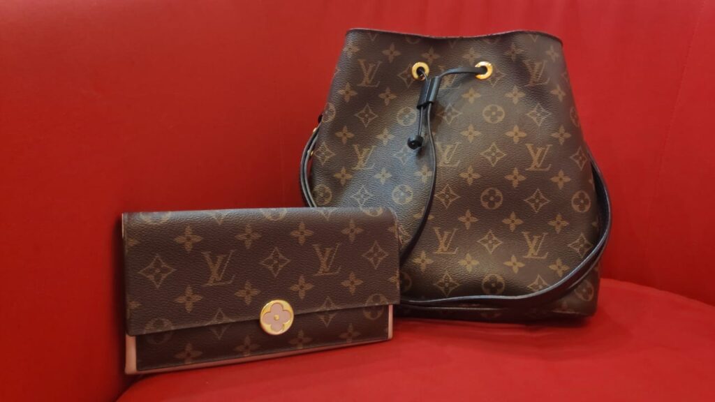 Louis Vuitton handbag and purse