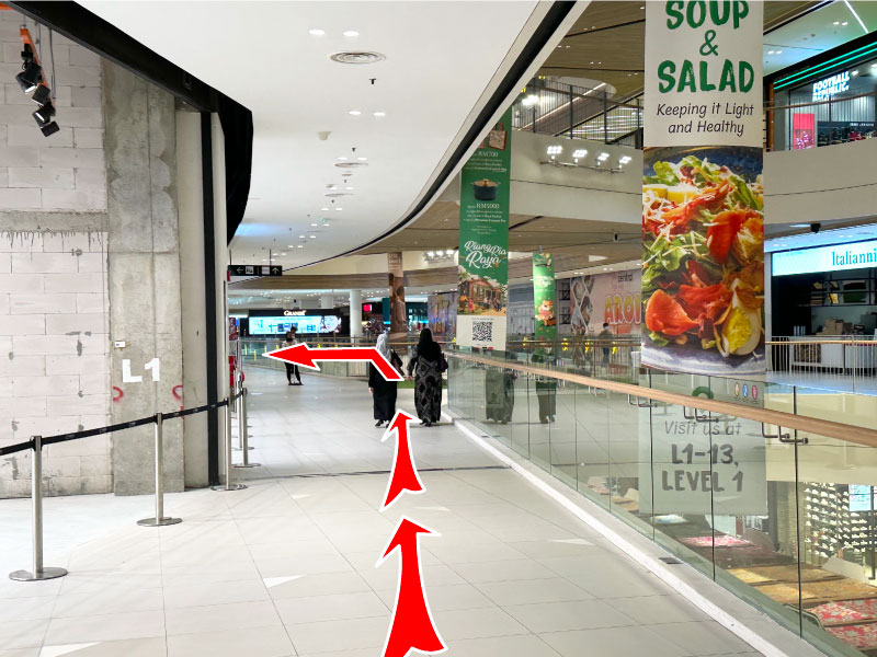 Go straight and you will see Jewel Cafe is on your left hand.