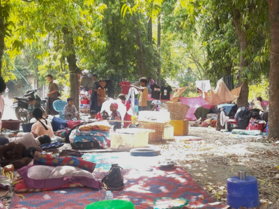 Evacuation Shelter in Myanmar
