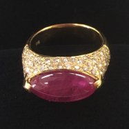 K18YG Ruby ring