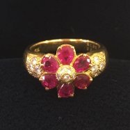 K18YG Ruby ring
