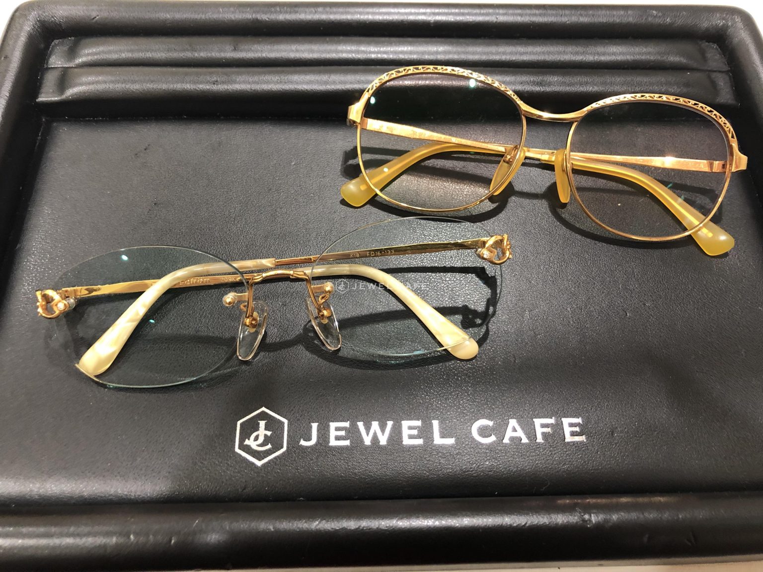 K14 gold eyeglass frame