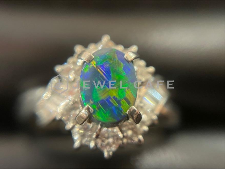 black opal ring