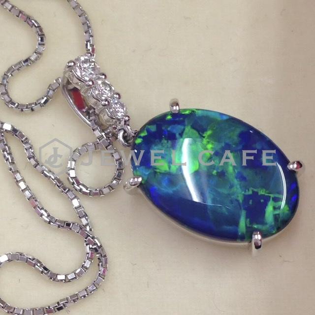 black opal pendant