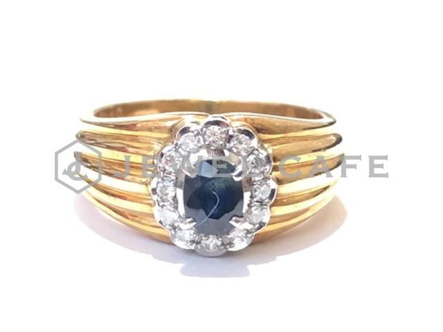 K18 sapphire ring