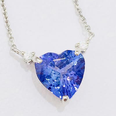 我們收購了！坦桑石墜子 1.34ct K18WG ！