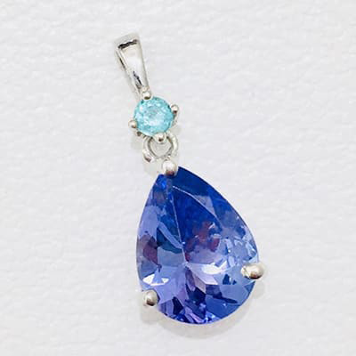 我們收購了！坦桑石墜子 1.13ct K18WG ！